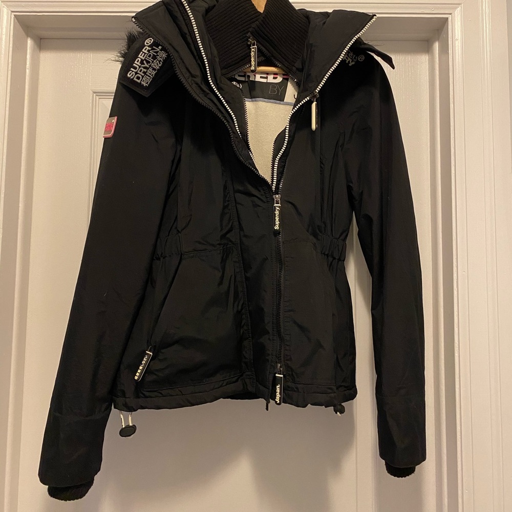 Superdry black coat